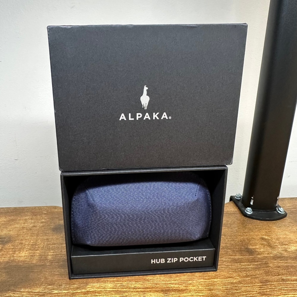 Alpaka HUB Zip Pocket Blue Axoflux 300D Recycled Fabric Pouch AD010660621